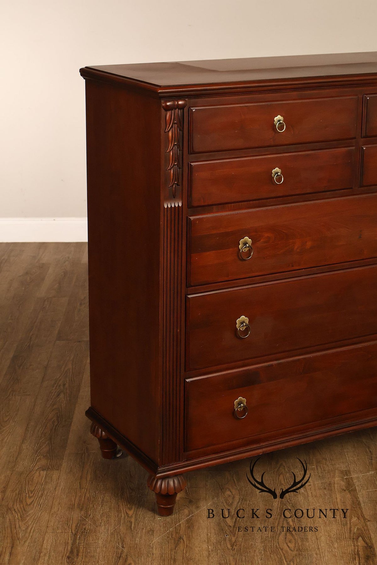 Ethan Allen 'British Classics' Maple And Birch Tall Dresser