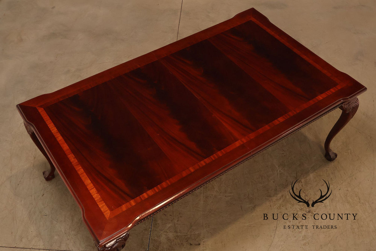 Chippendale Style Mahogany Extension Dining Table