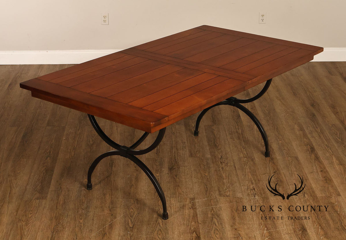 Charleston Forge Wrought Iron Expandable Dining Table