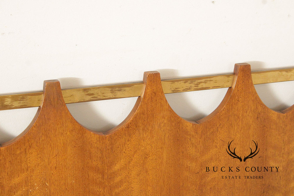 John Stuart Mid Century Modern Walnut Queen Headboard