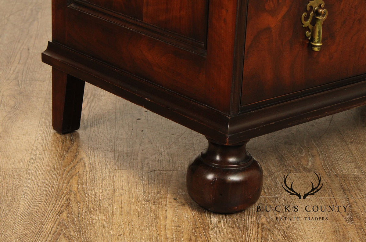 Wright Table Company William And Mary Style Walnut Chest Of Drawers