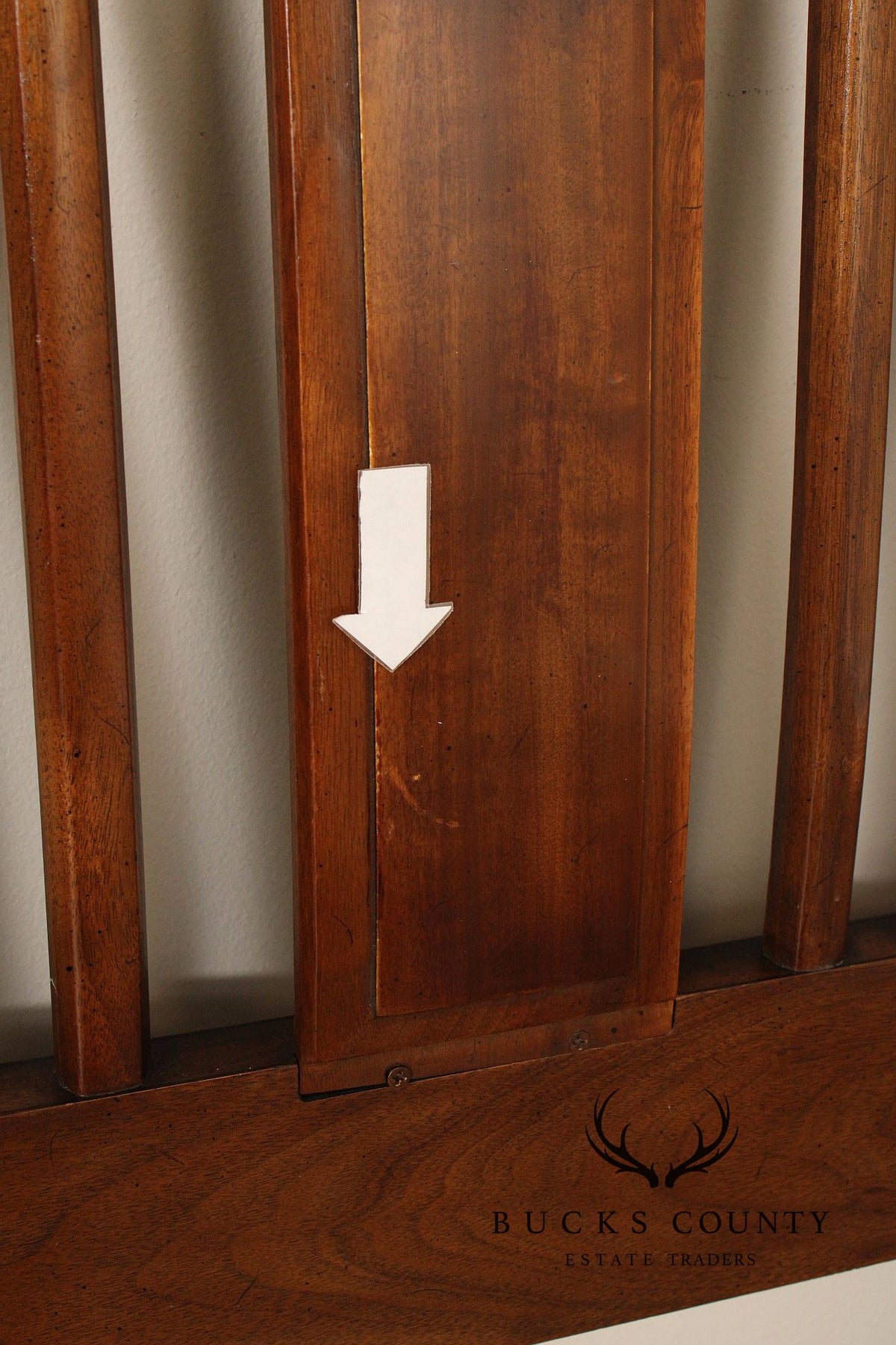 Heritage Mid Century Modern Walnut King Headboard