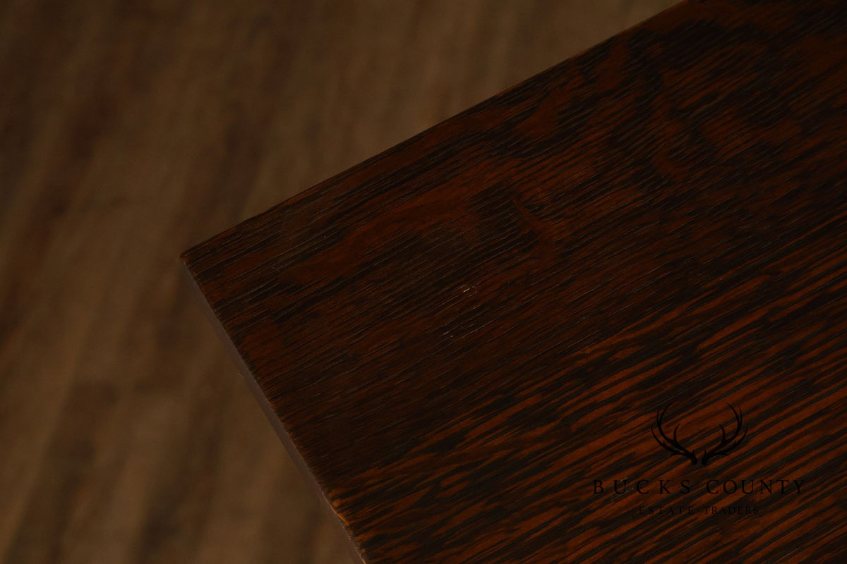 Warren Hile Studio Mission Oak Drop Front Desk