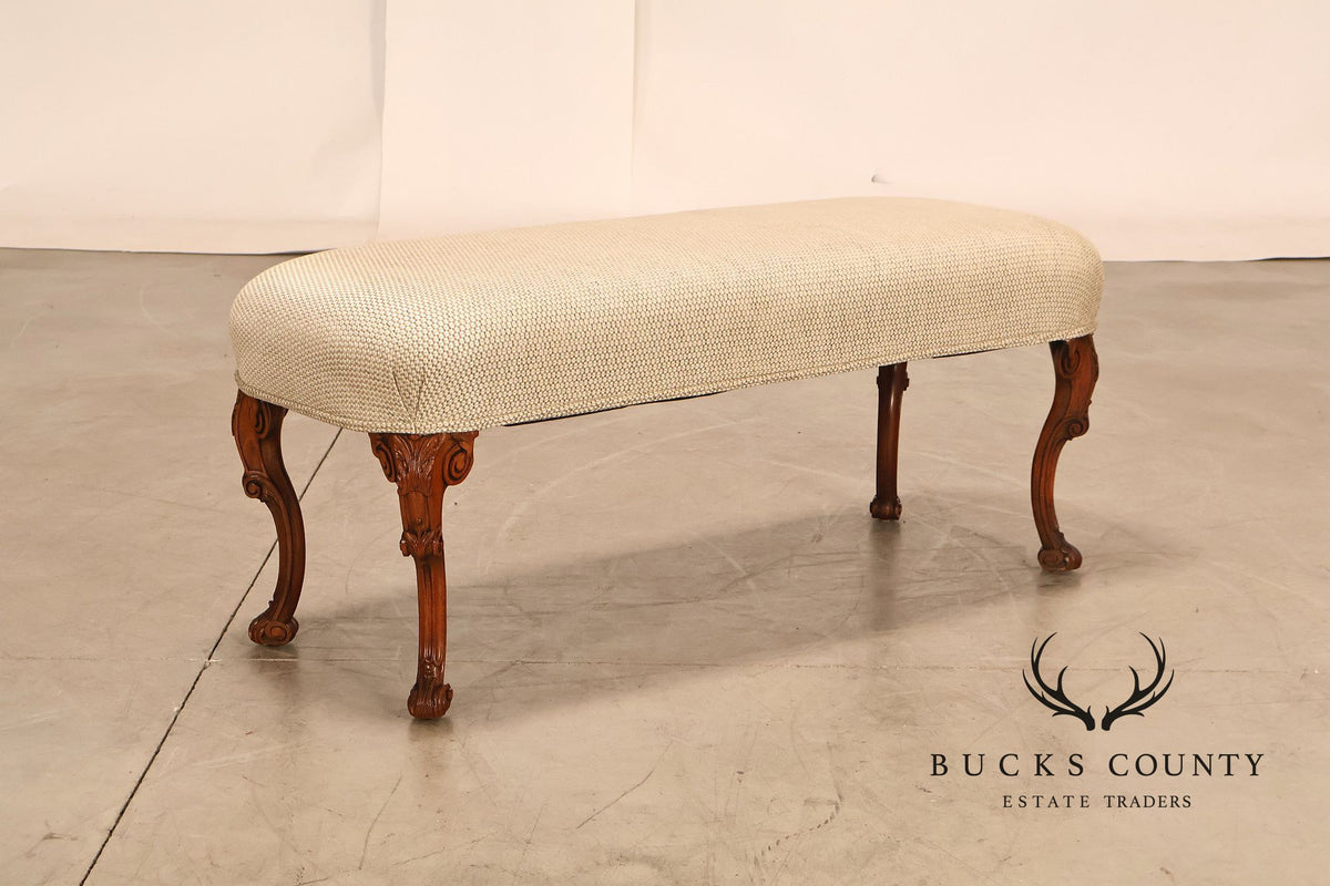 Italian Provincial Style Carved Bench