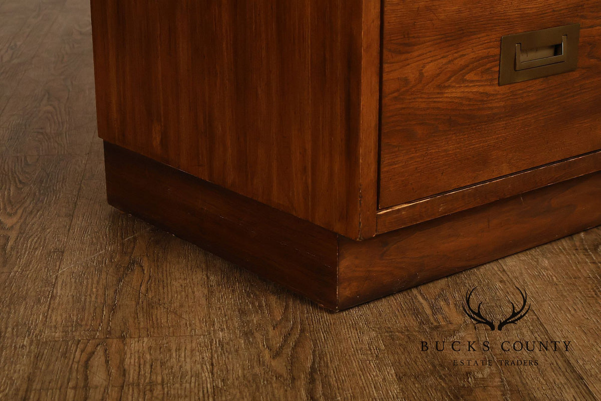 Vintage Campaign Style Wardrobe Armoire Cabinet