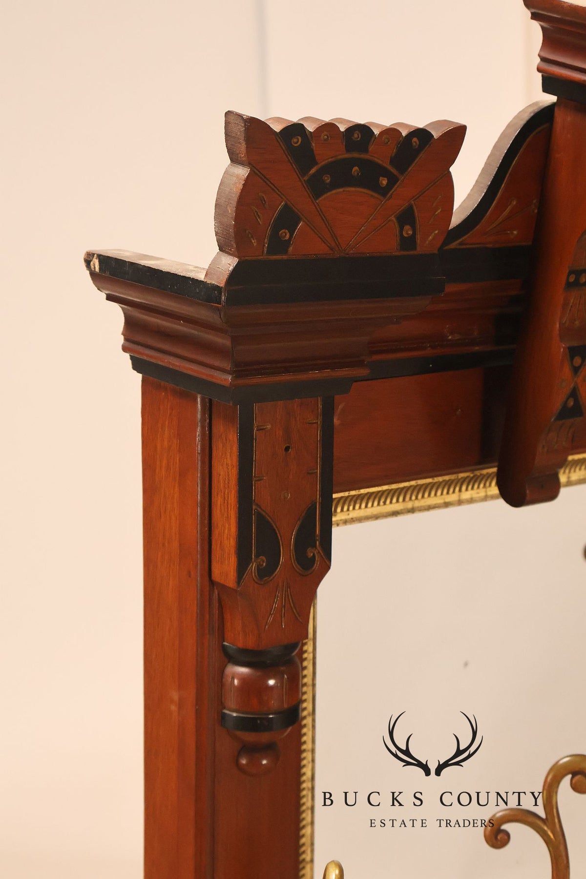 Victorian Eastlake Carved Wood Hall Tree