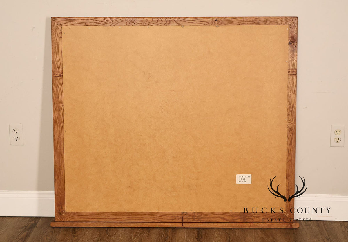 Broyhill Attic Heirlooms Rustic Oak Dresser Mirror