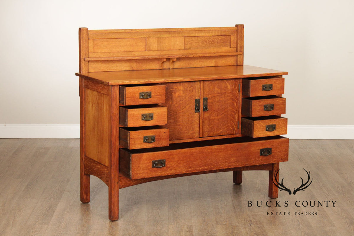 L. & J.G. Stickley Antique Mission Oak Sideboard