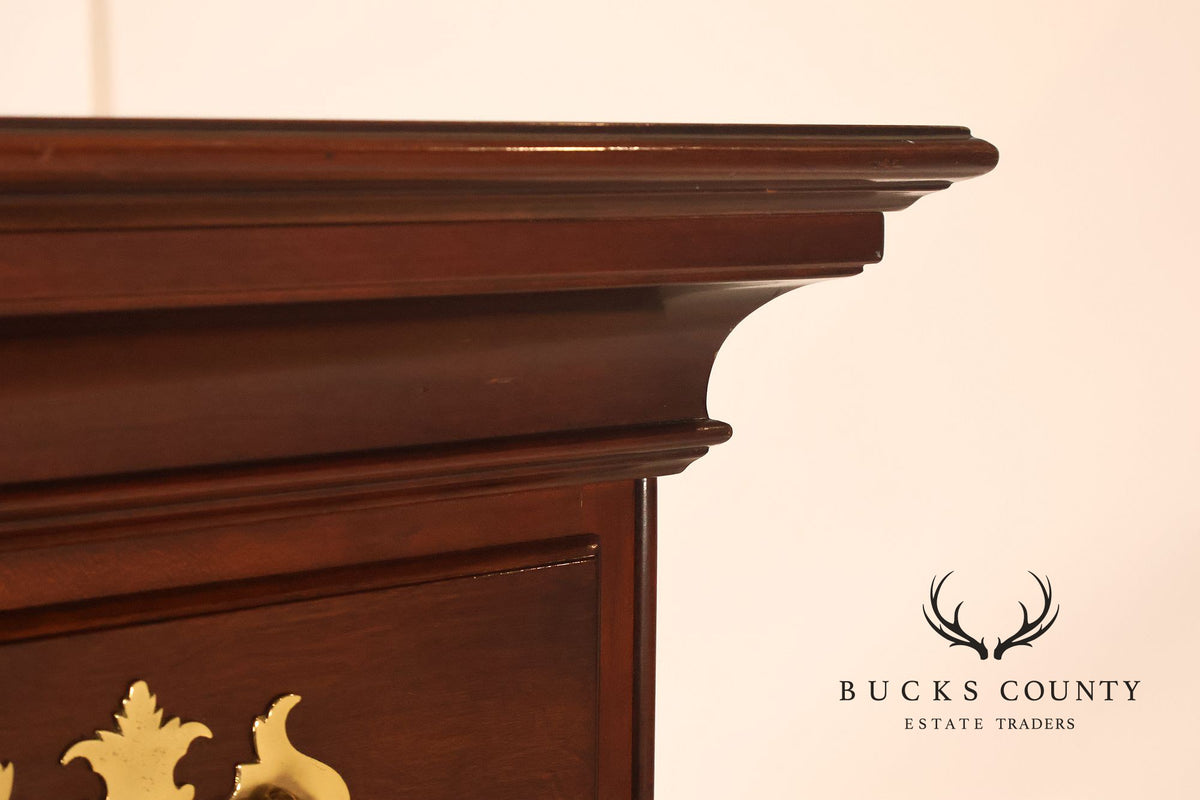 Statton Private Collection Cherry Chippendale Tall Chest Of Drawers