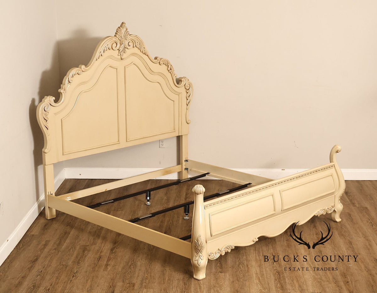 Rococo Style Painted King Size Bedframe
