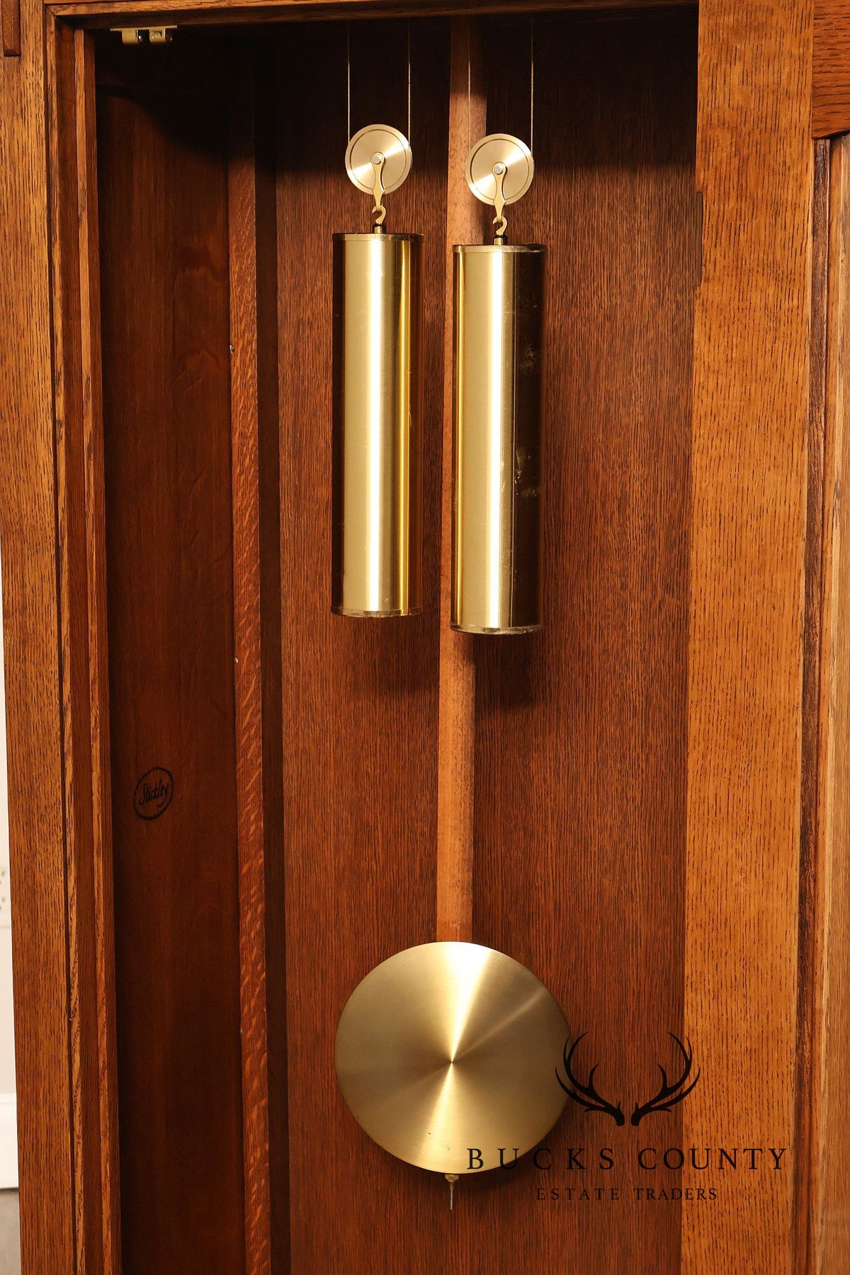 Stickley Mission Collection Oak Tall Case Clock