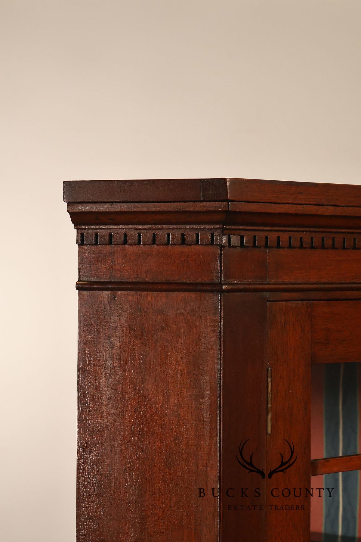 Renaissance Revival Carved Mahogany Corner Bookcase