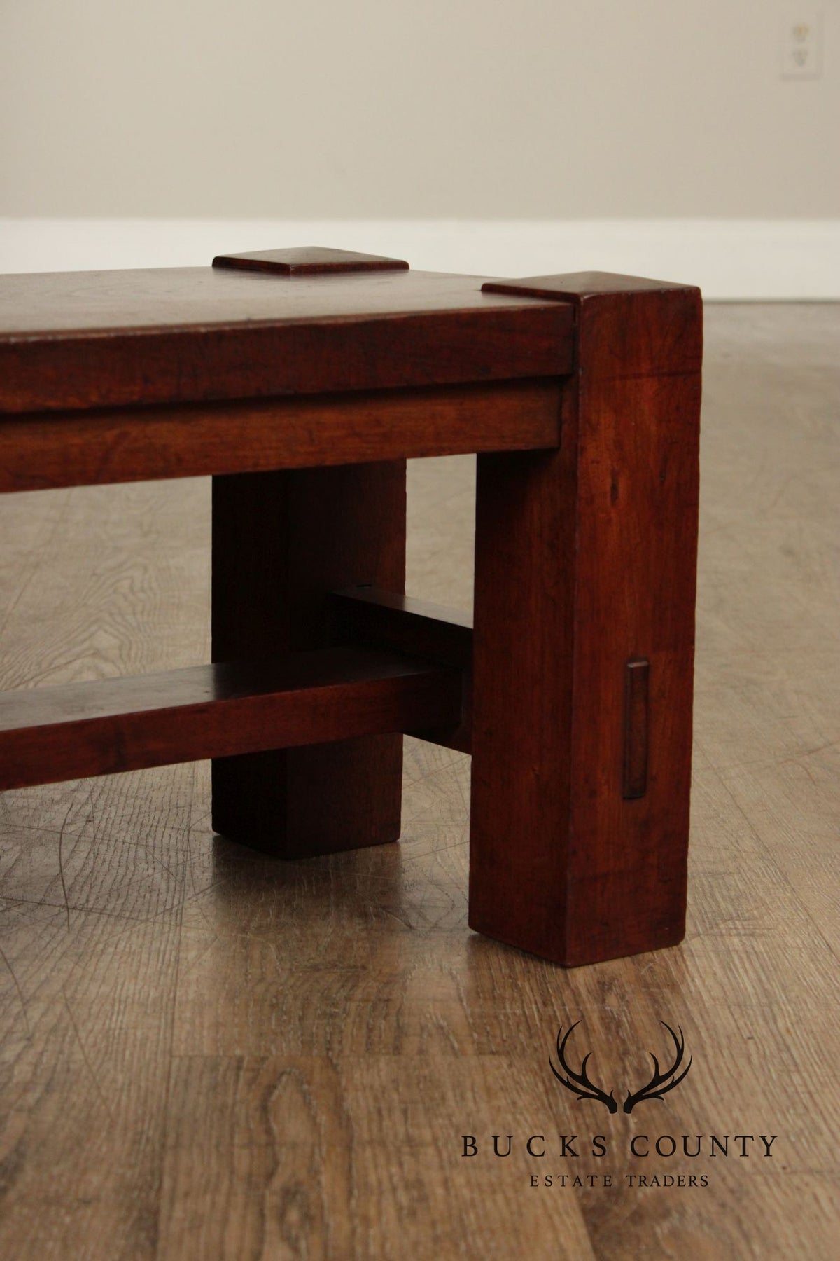 Arts and Crafts Antique Walnut Foot Stool