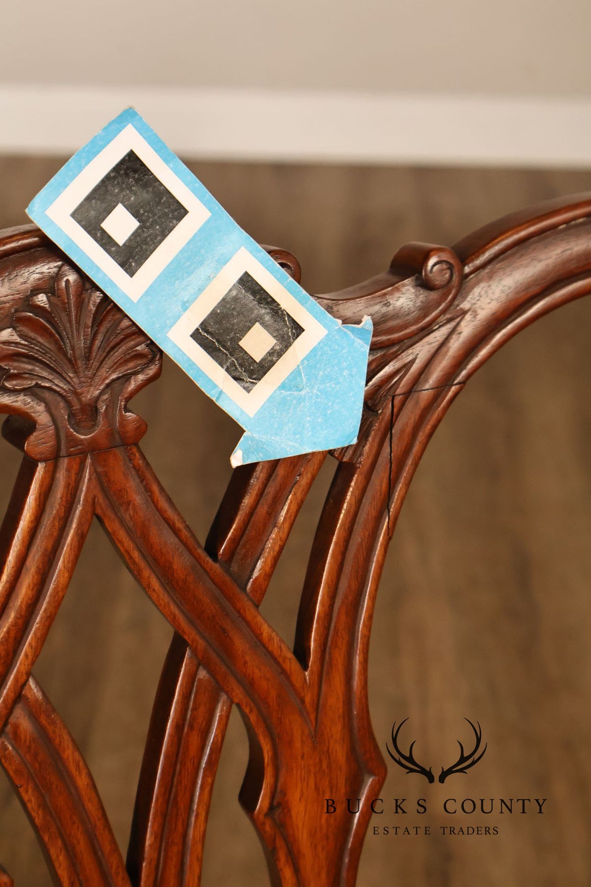 Chippendale Style Set of Eight Mahogany Dining Chairs