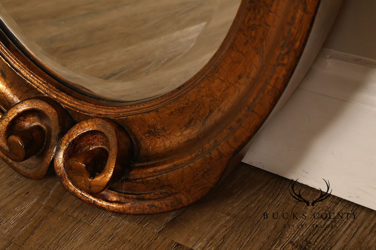 Carolina Mirror Oval Giltwood Wall Mirror