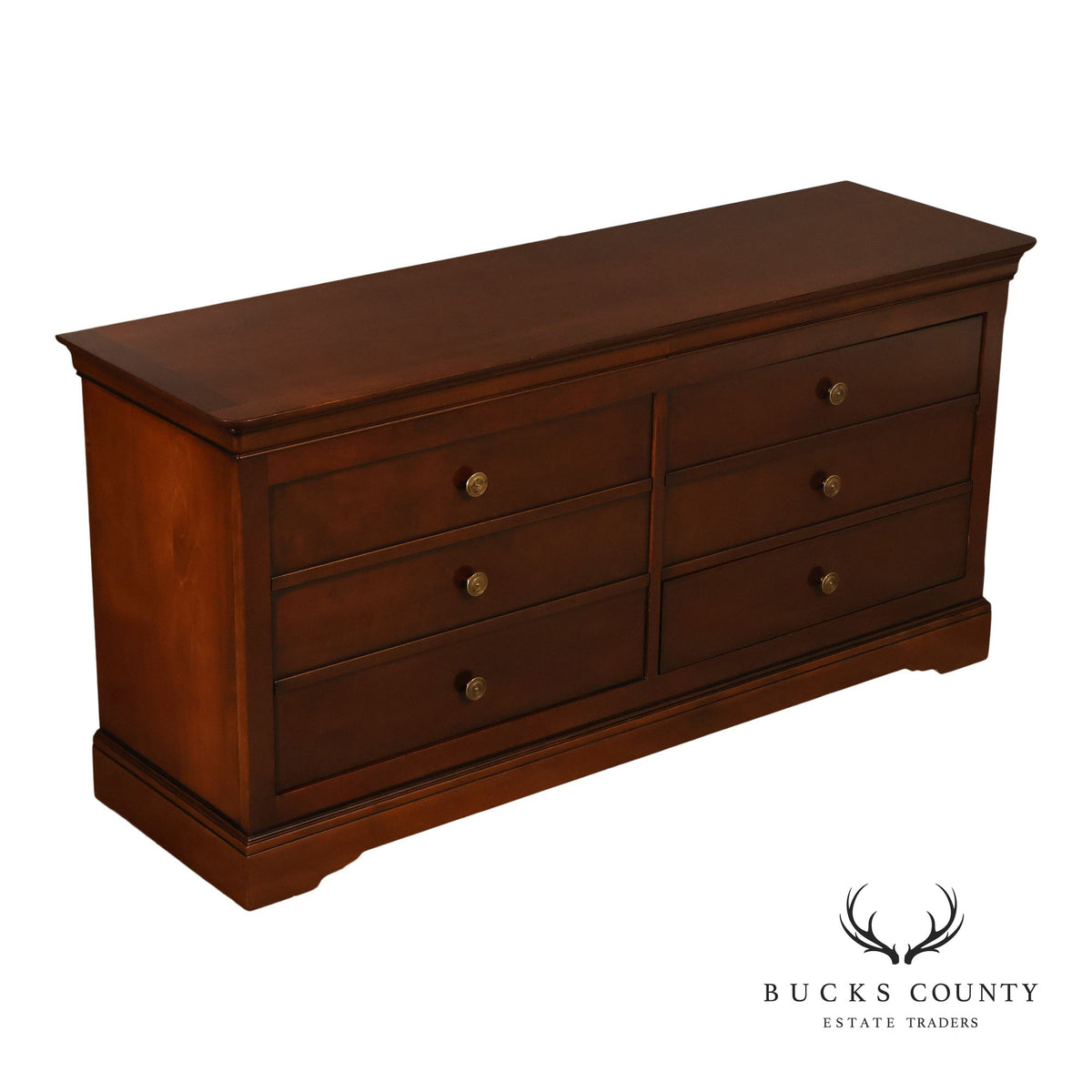 Grange French Louis Philippe Style Cherry Double Dresser