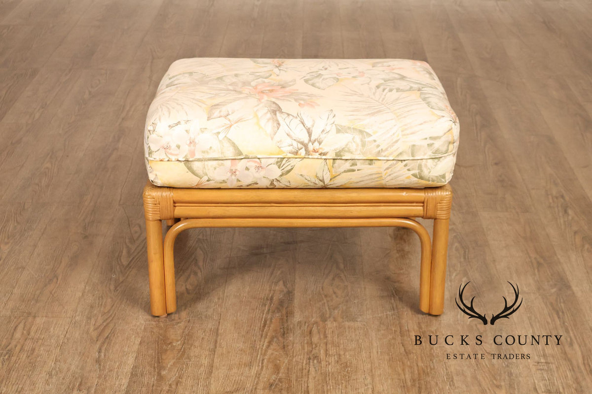 Laneventure Tradewinds Rattan Armchair and Ottoman