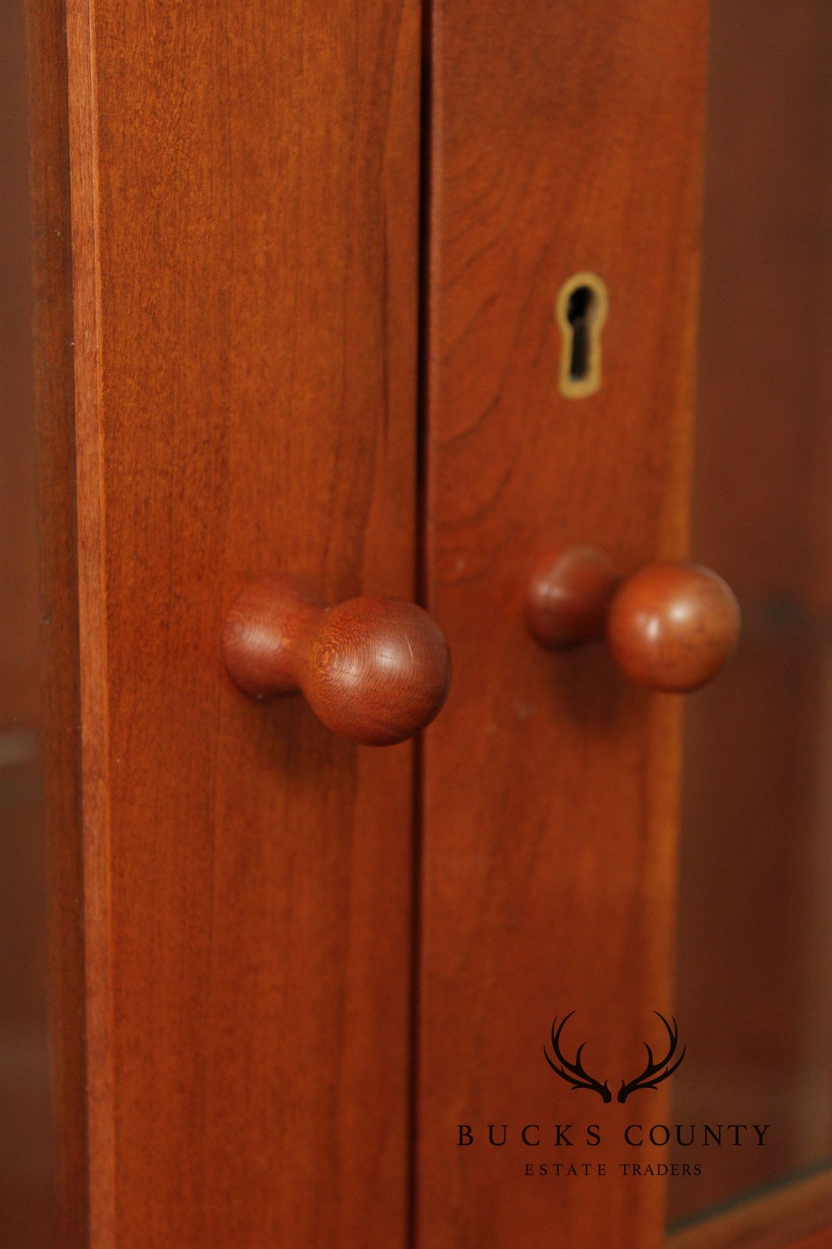Stickley Mission Collection Cherry Lighted Display Cabinet
