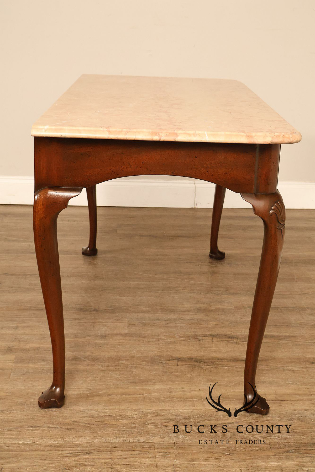 Kittinger Colonial Williamsburg Marble Top Mahogany Server