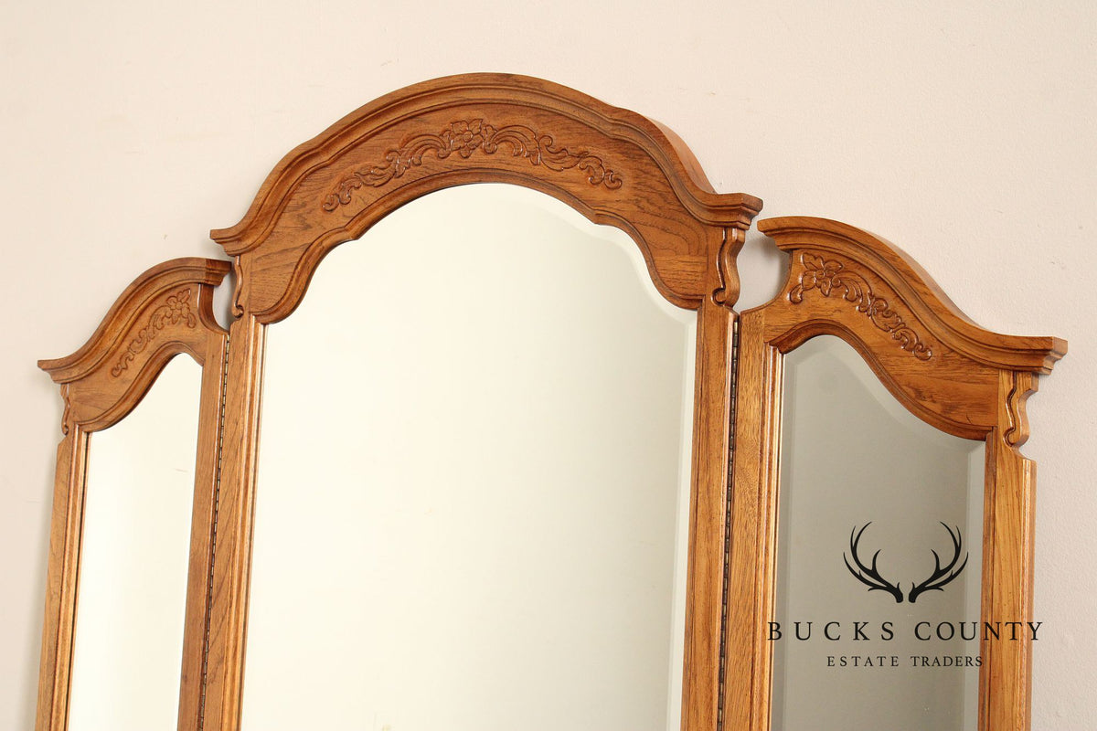 Thomasville 'Camille' French Provincial Style Tri-Fold Dresser Mirror