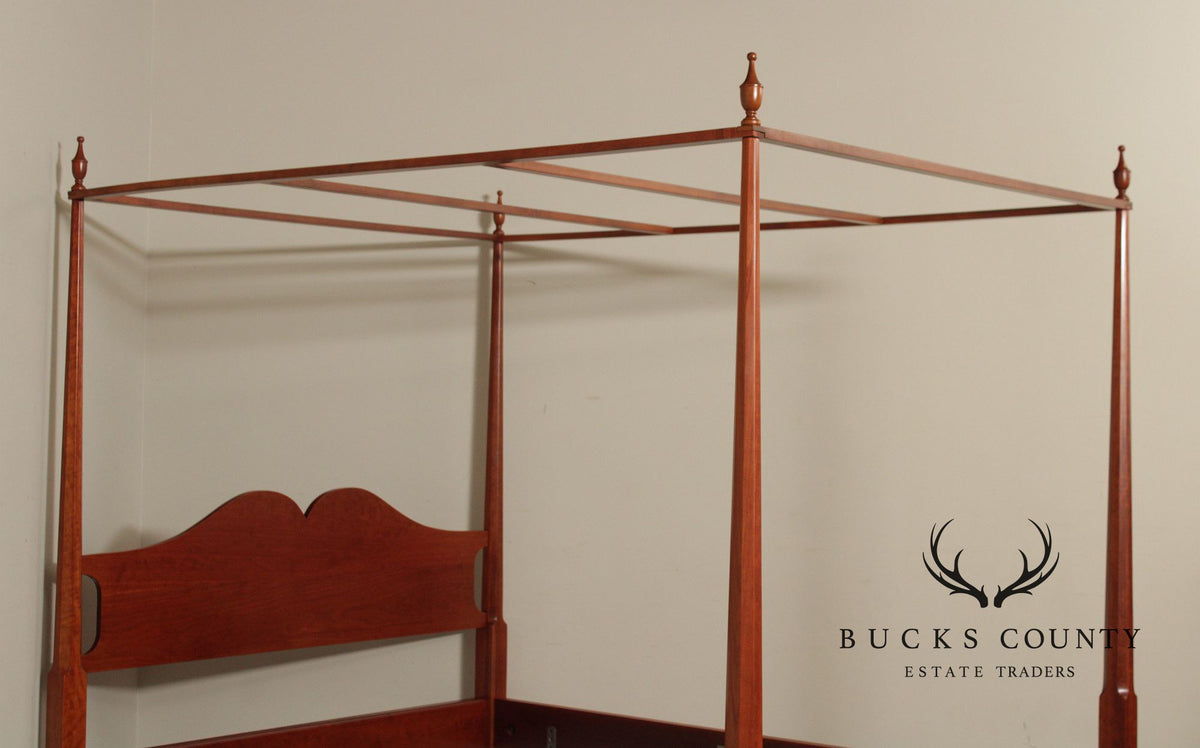 Norman’s Reproductions Solid Cherry Queen Size Four Poster Canopy Bed