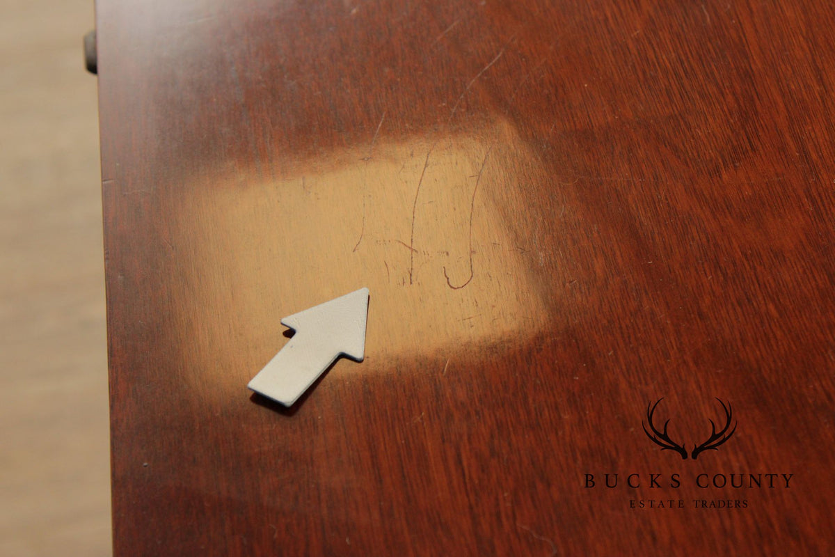 1940's Chippendale Style Mahogany Flip Top Card Table