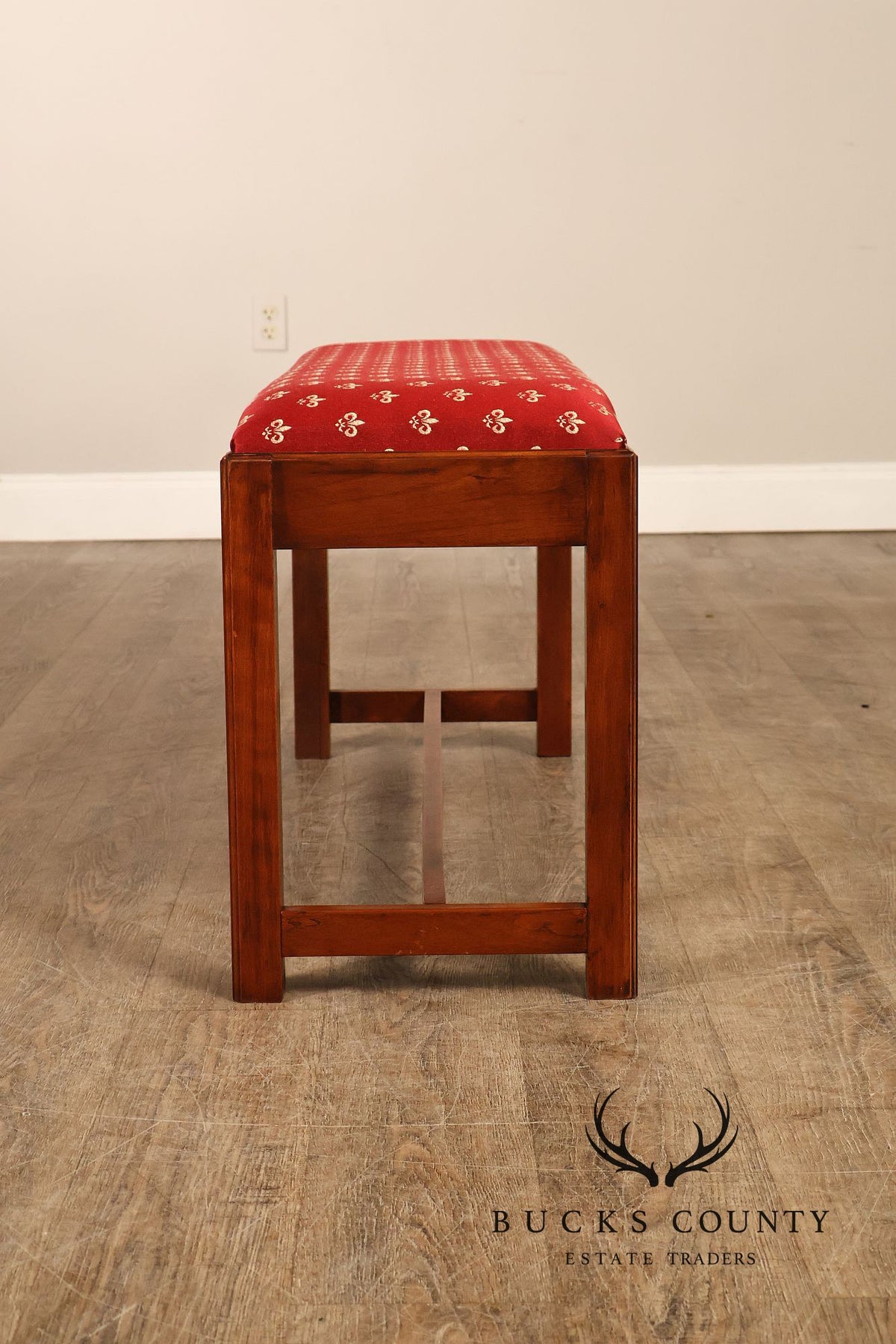 The Bartley Collection Chippendale Style Mahogany Window Bench