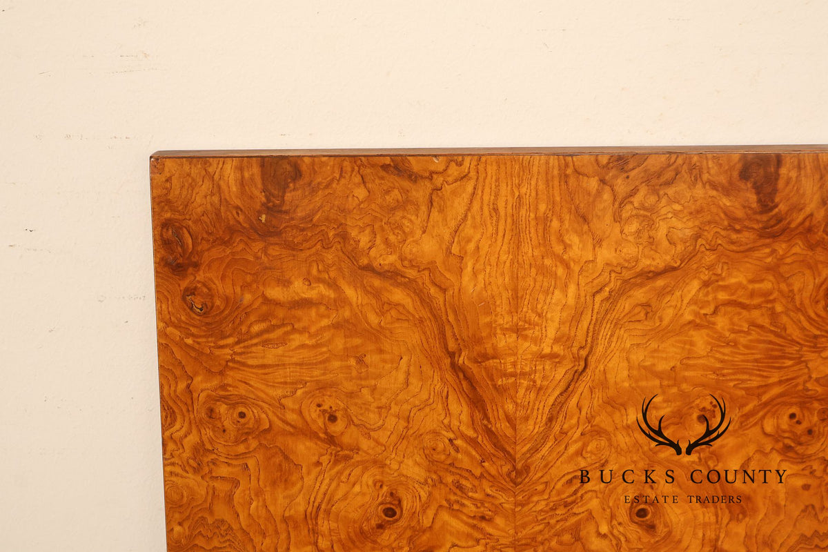 Lane Furniture Alpha Collection Mid Century Modern Burl Wood King Size Headboard