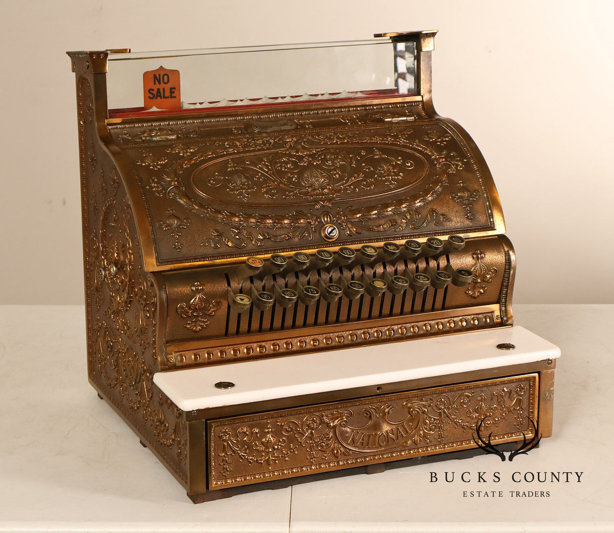 National Cash Register Model 333 Brass Cash Register