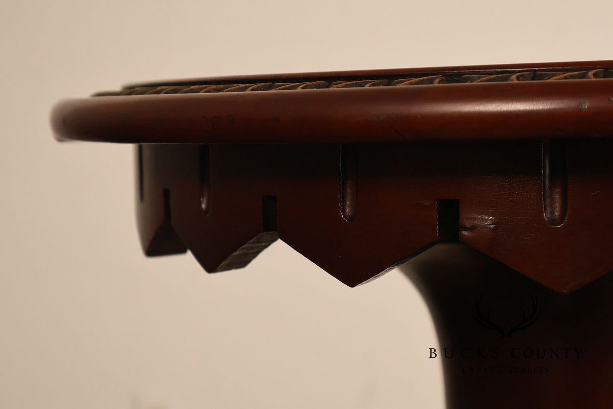 Baroque Revival Style Mahogany Carved Pedestal Stand