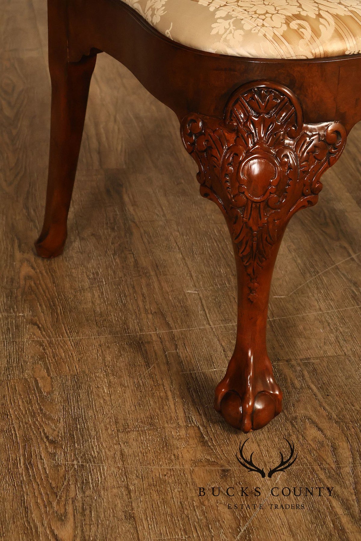 Baker Furniture 'Stately Homes' Set of Ten Walnut Dining Chairs