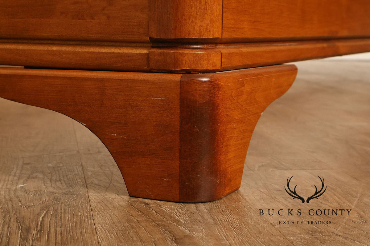HPL Shermag Maple King Size Sleigh Bed