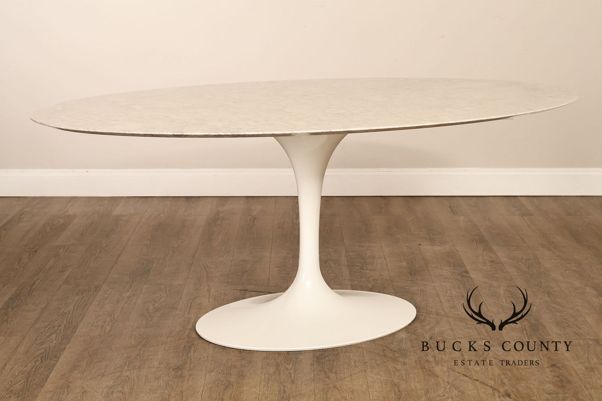 Knoll Saarinen Oval Marble Dining Table