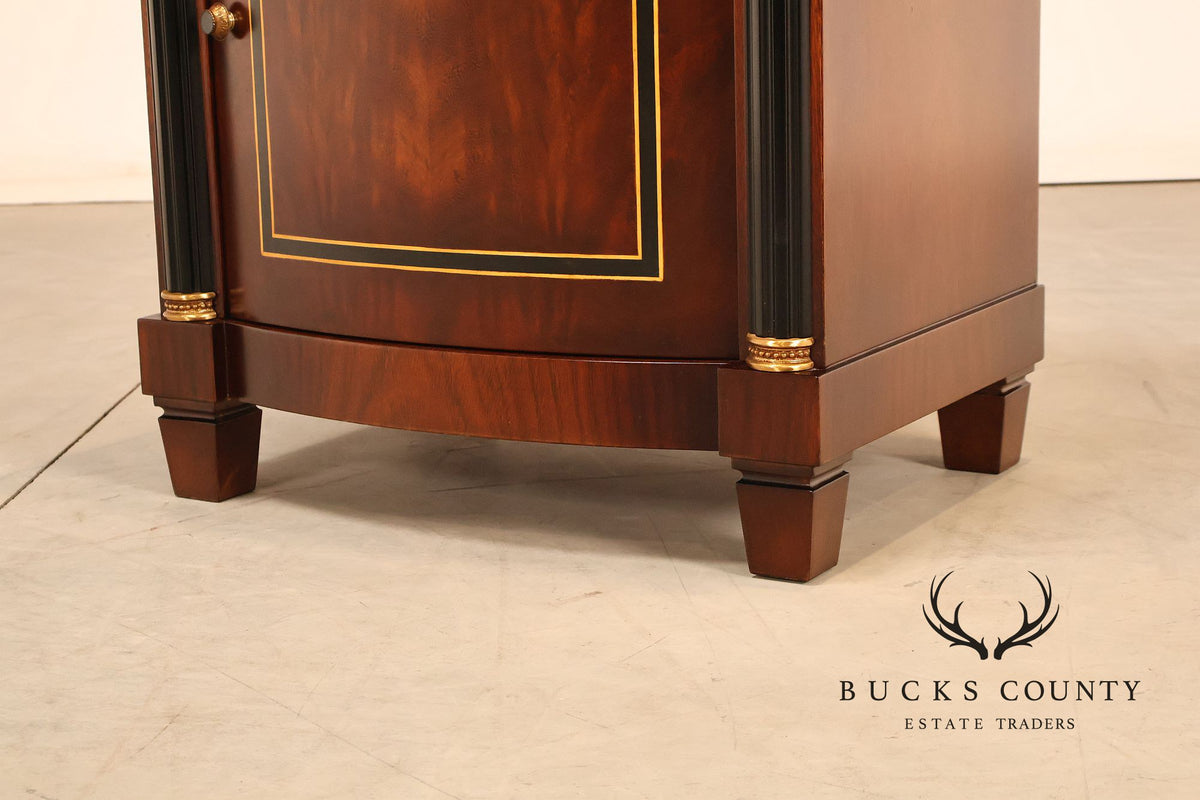 Mariner Luxury Furniture Empire Style Pair Of Mahogany Nightstands