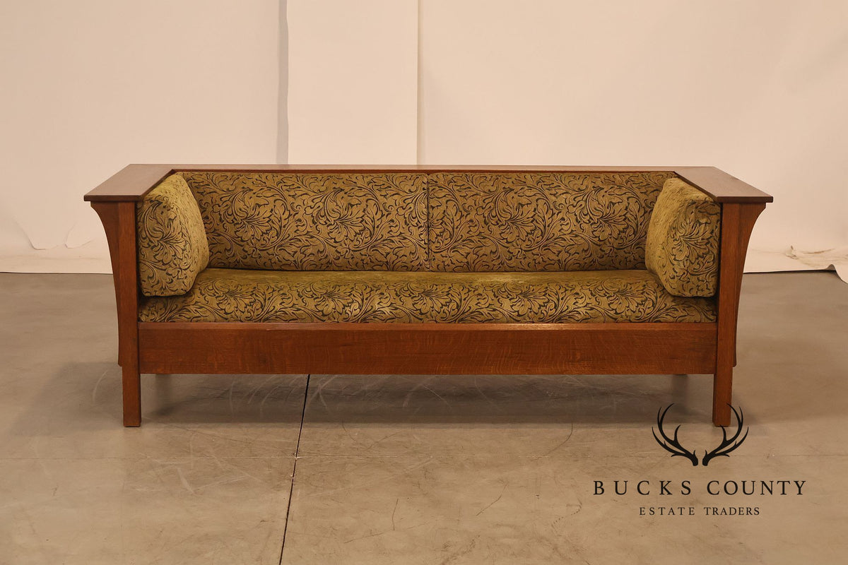 Stickley Mission Collection Oak Prairie Settle