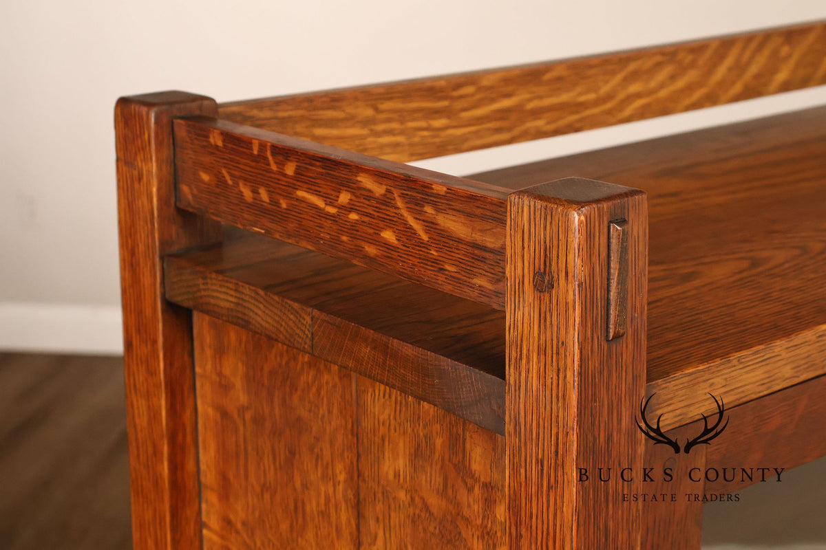 Harden Furniture Co. Antique Arts And Crafts Two Sliding-Door Bookcase
