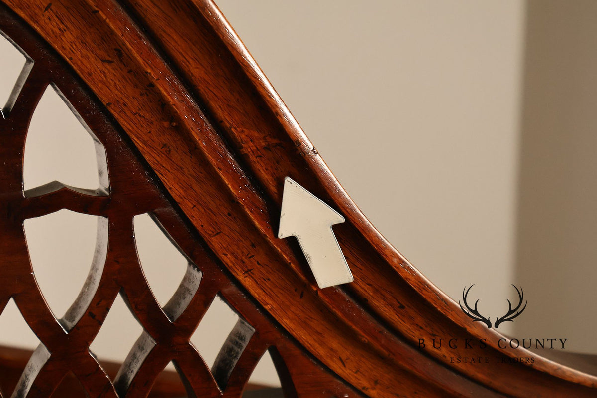 Georgian Style Lighted Mahogany Corner Cabinet