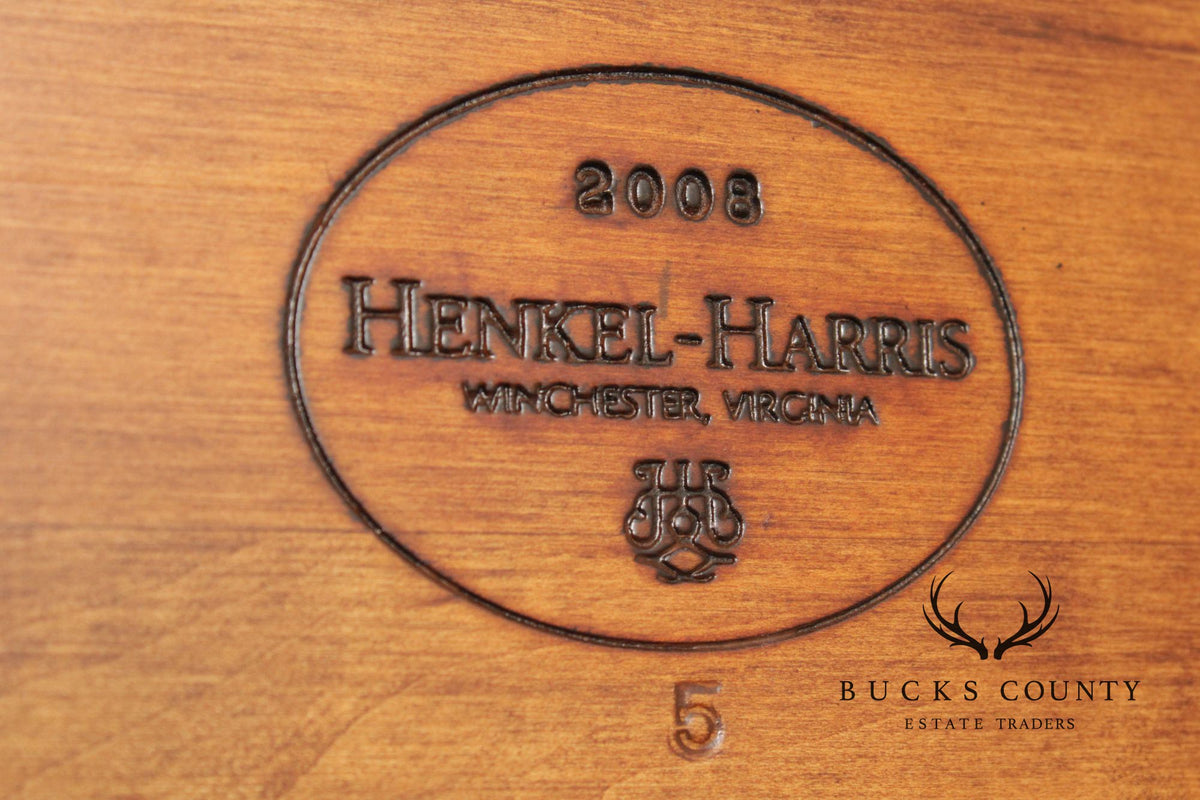 Henkel Harris Georgian Style Mahogany Display Case Cabinet