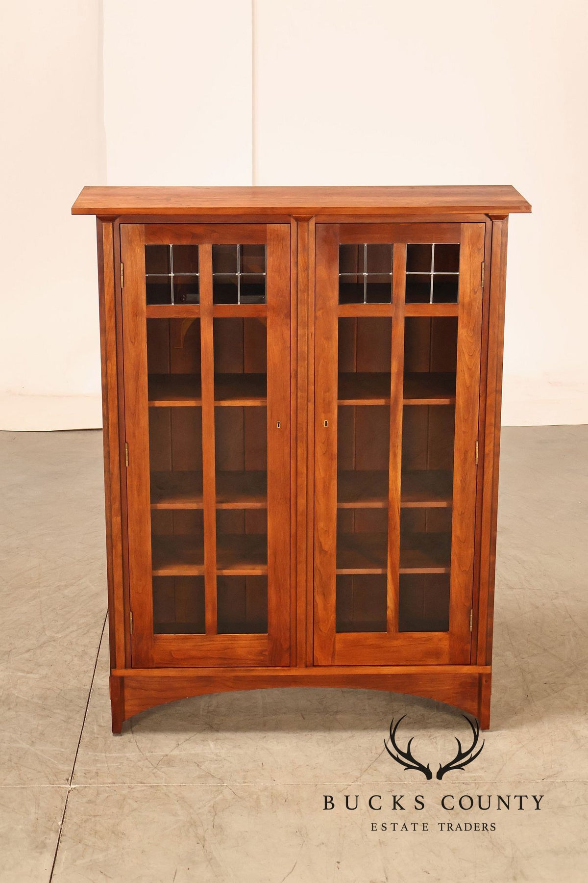 Stickley Mission Collection Harvey Ellis Cherry Bookcase