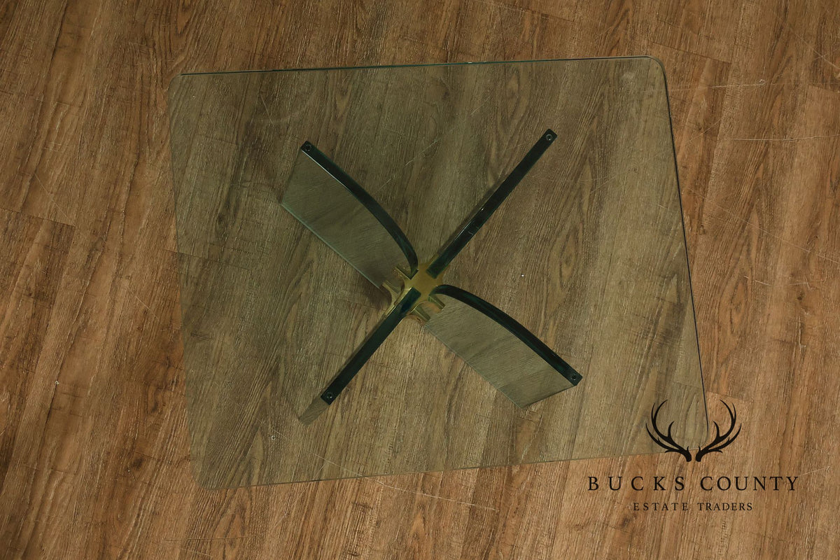Post-Modern Glass Top Coffee Table