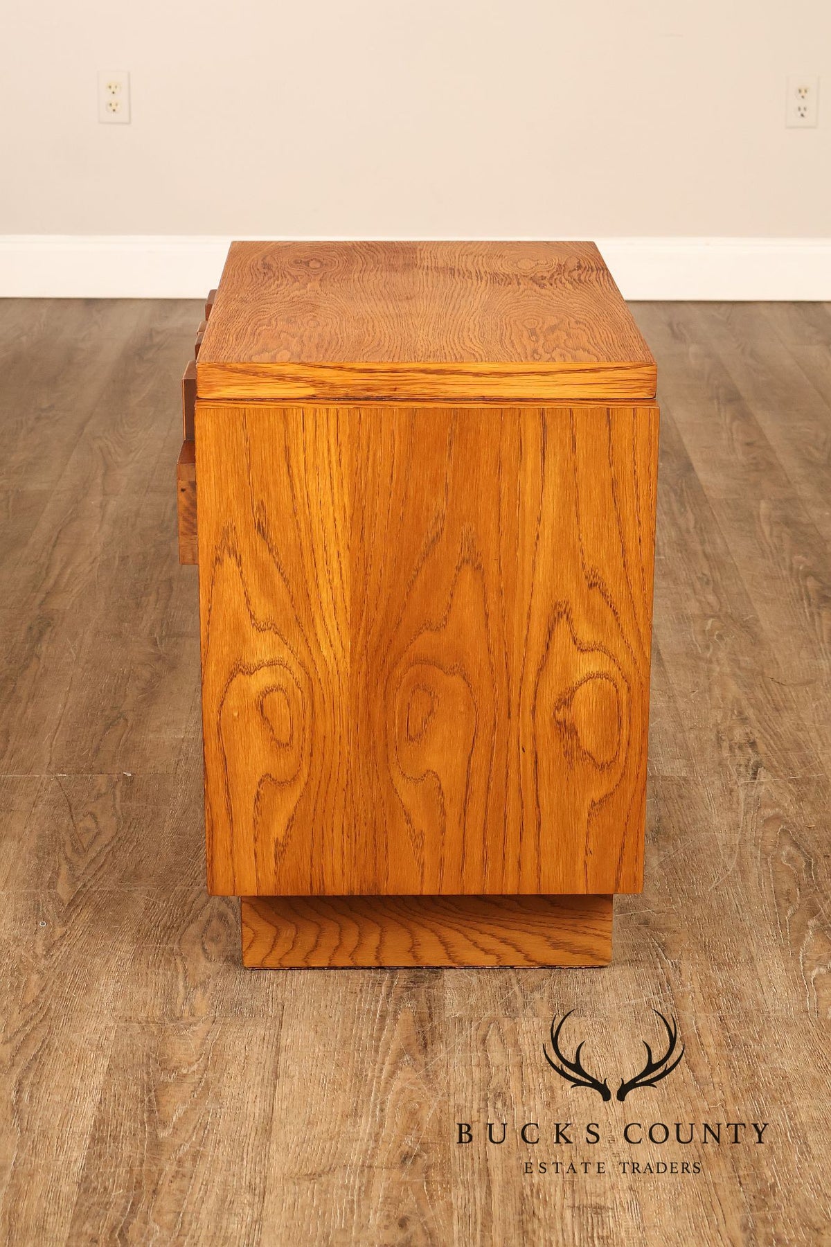 Lane Staccato Pair of Brutalist Nightstands