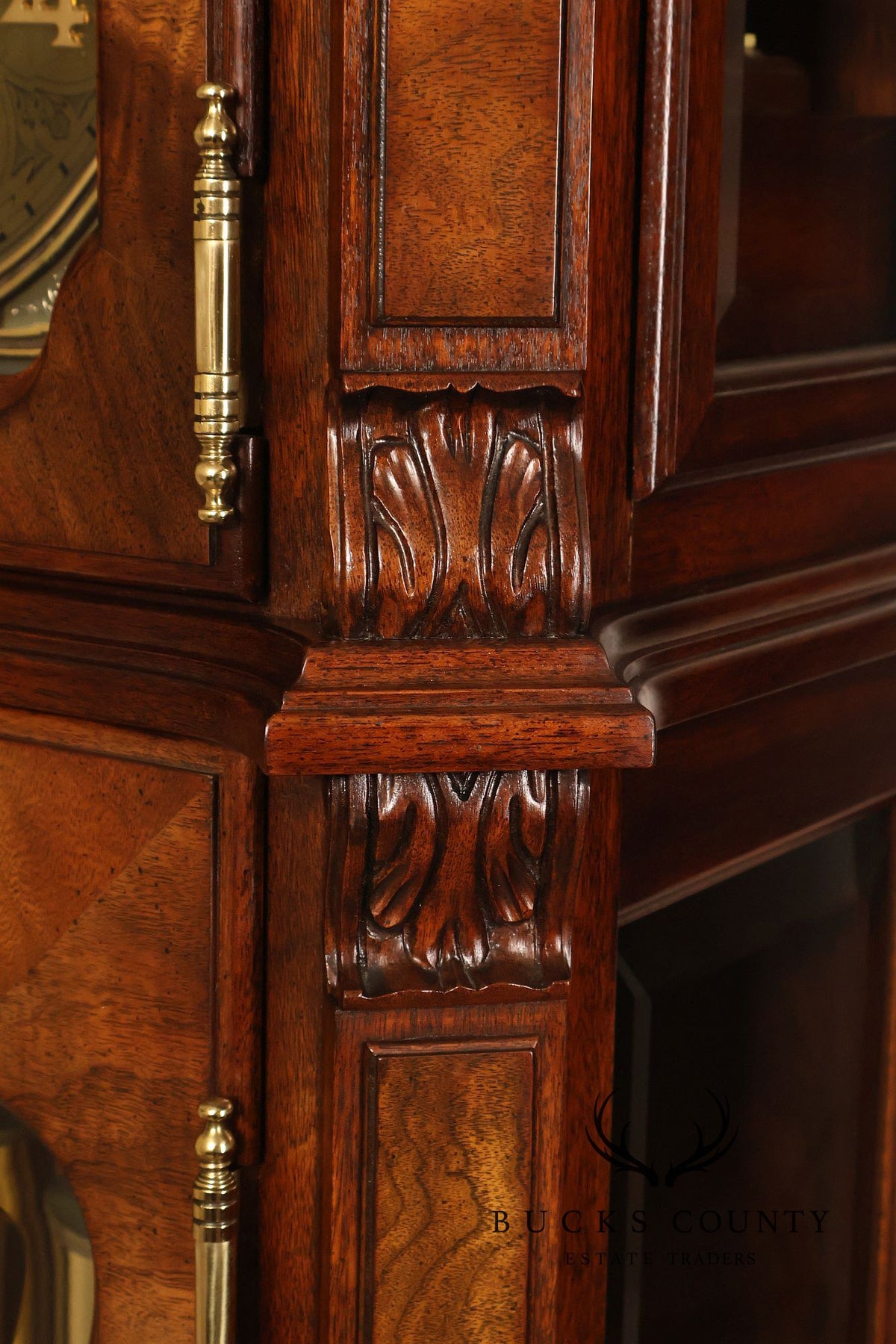 Sligh Mahogany Inlaid Grandfather Clock