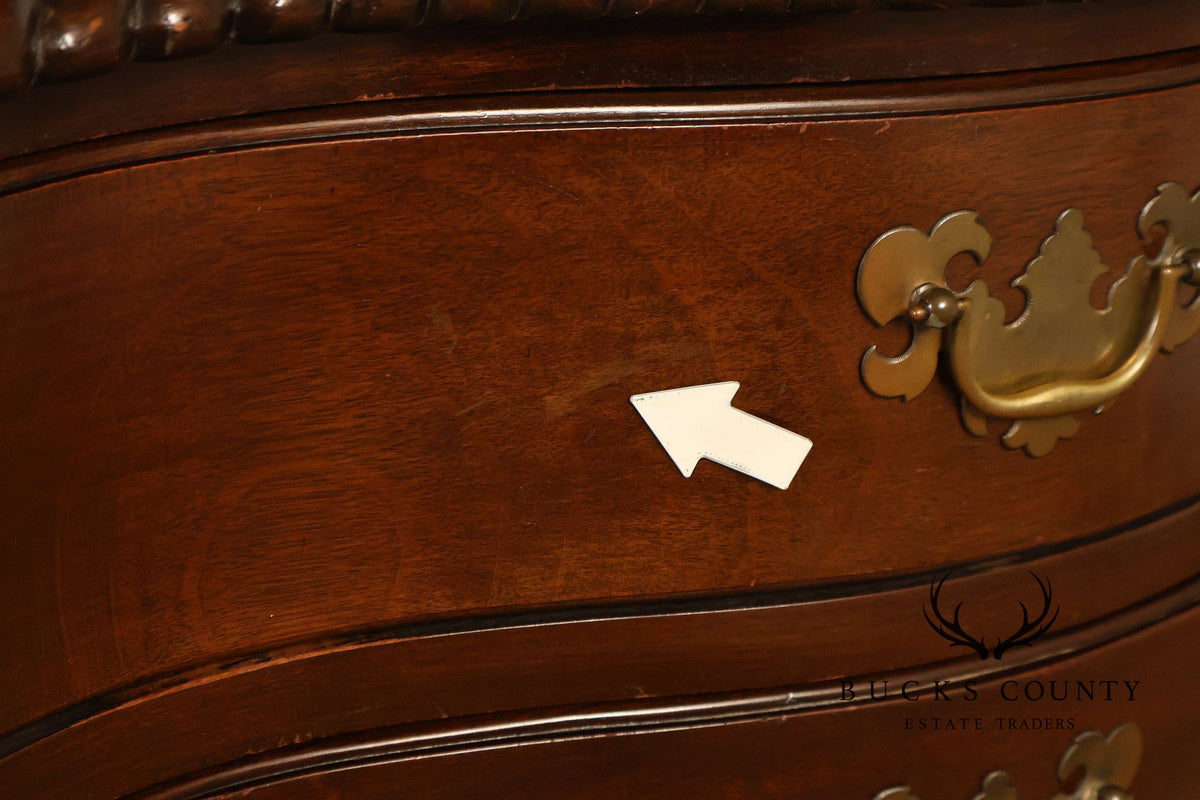 H. Feldenkreis Philadelphia Custom Mahogany Serpentine Front Dresser
