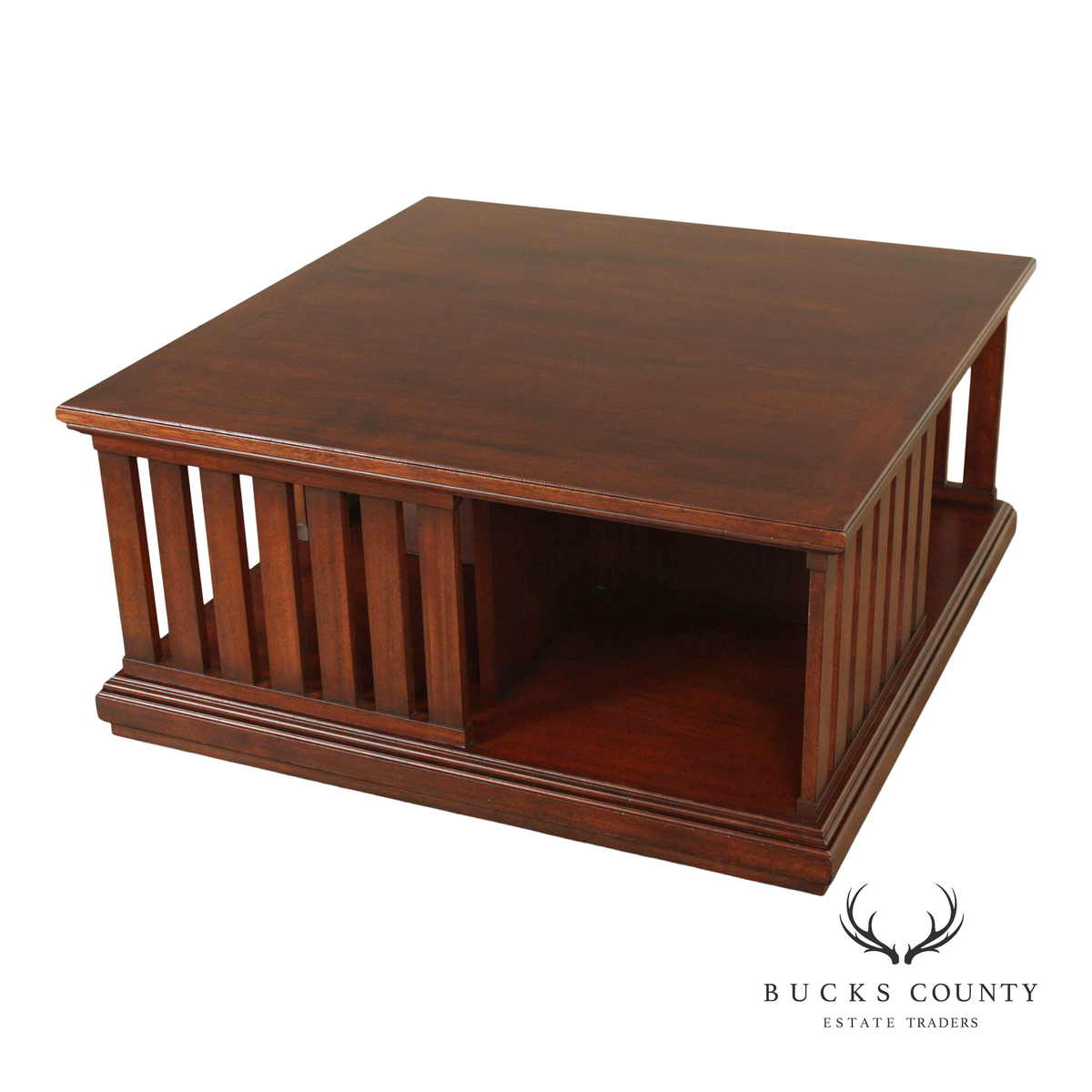 Ralph Lauren 42 Inch Square Mahogany Coffee Table