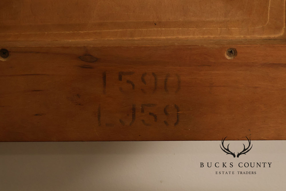 United Furniture Mid Century Diamond Walnut Queen Headboard