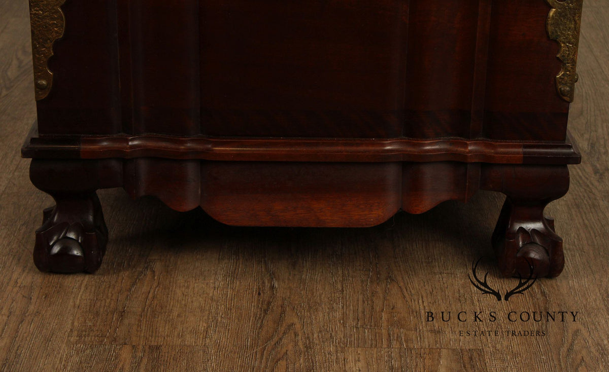 Colonial Style Hardwood And Cedar Trousseau Chest