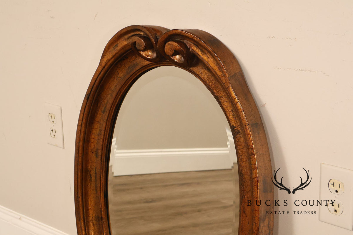 Carolina Mirror Oval Giltwood Wall Mirror