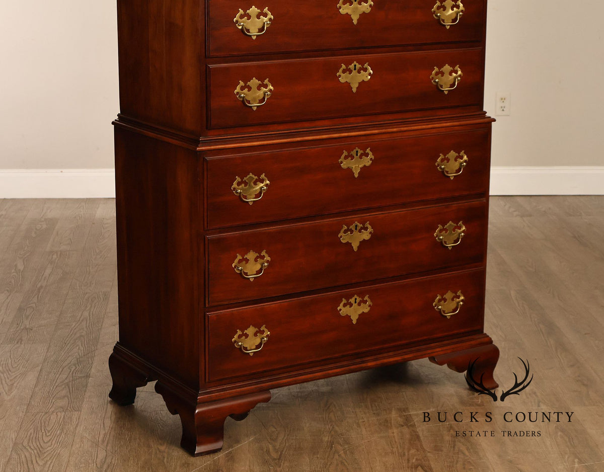 Statton Private Collection Queen Anne Style Solid Cherry Highboy Chest