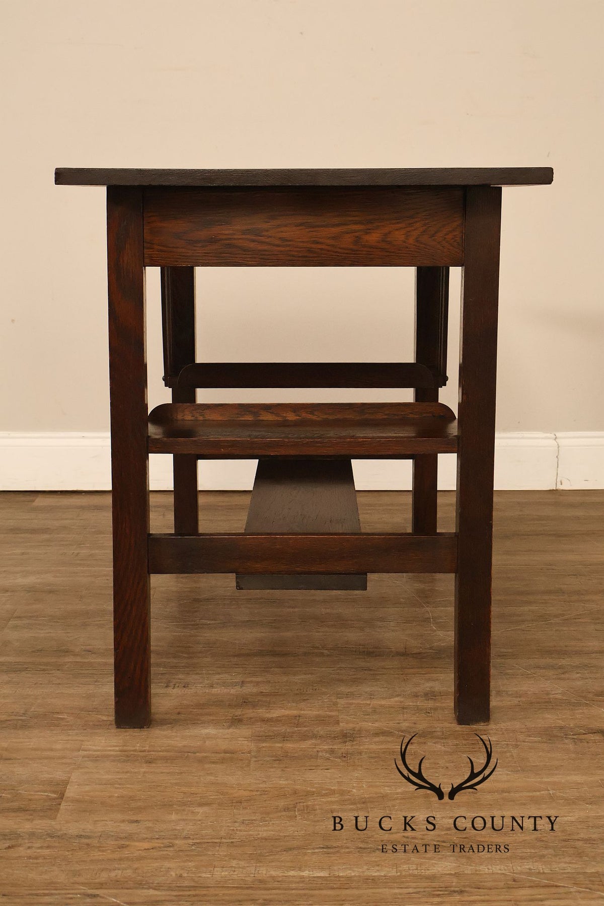 Antique Arts And Crafts Mission Oak Desk