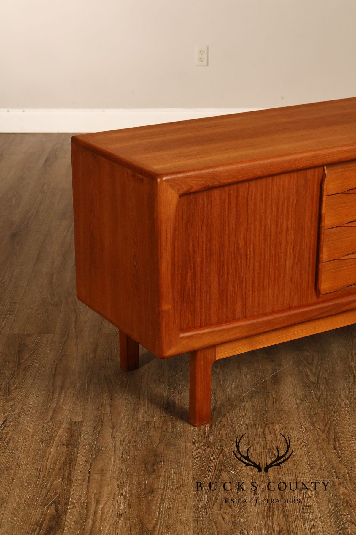 Danish Modern Teak Credenza By H.P. Hansen